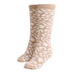 Comfy Luxe Leopard Knee High Knit Socks - Squash Cancer