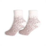 Comfy Luxe Two-Tone Mini Crew Knit Socks - Squash Cancer