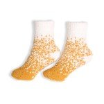 Comfy Luxe Two-Tone Mini Crew Knit Socks - Squash Cancer