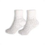 Comfy Luxe Two-Tone Mini Crew Knit Socks - Squash Cancer