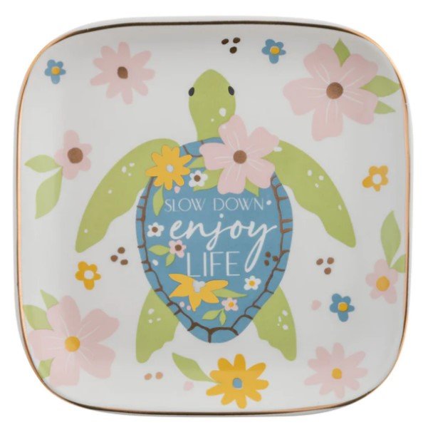 Flora Square Trinket Trays Large - Squash Cancer