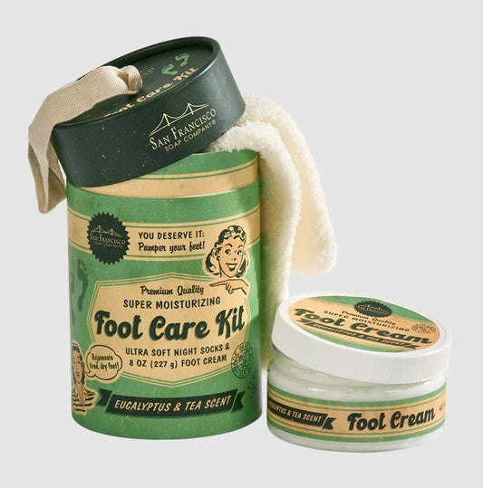 Foot Care Kit- Retro - Eucalyptus & Tea - Squash Cancer