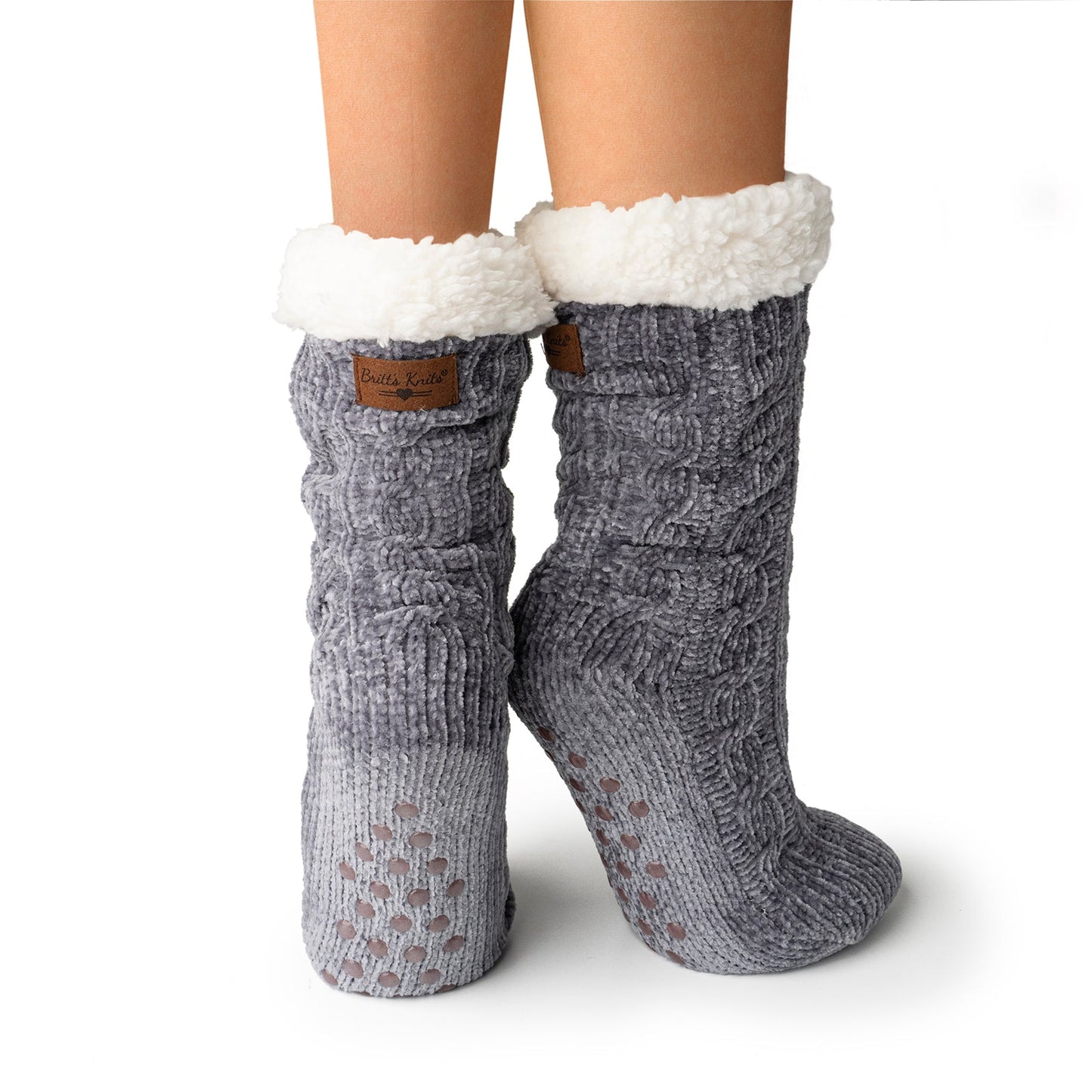 Luxurious Chenille Boot Socks - Squash Cancer