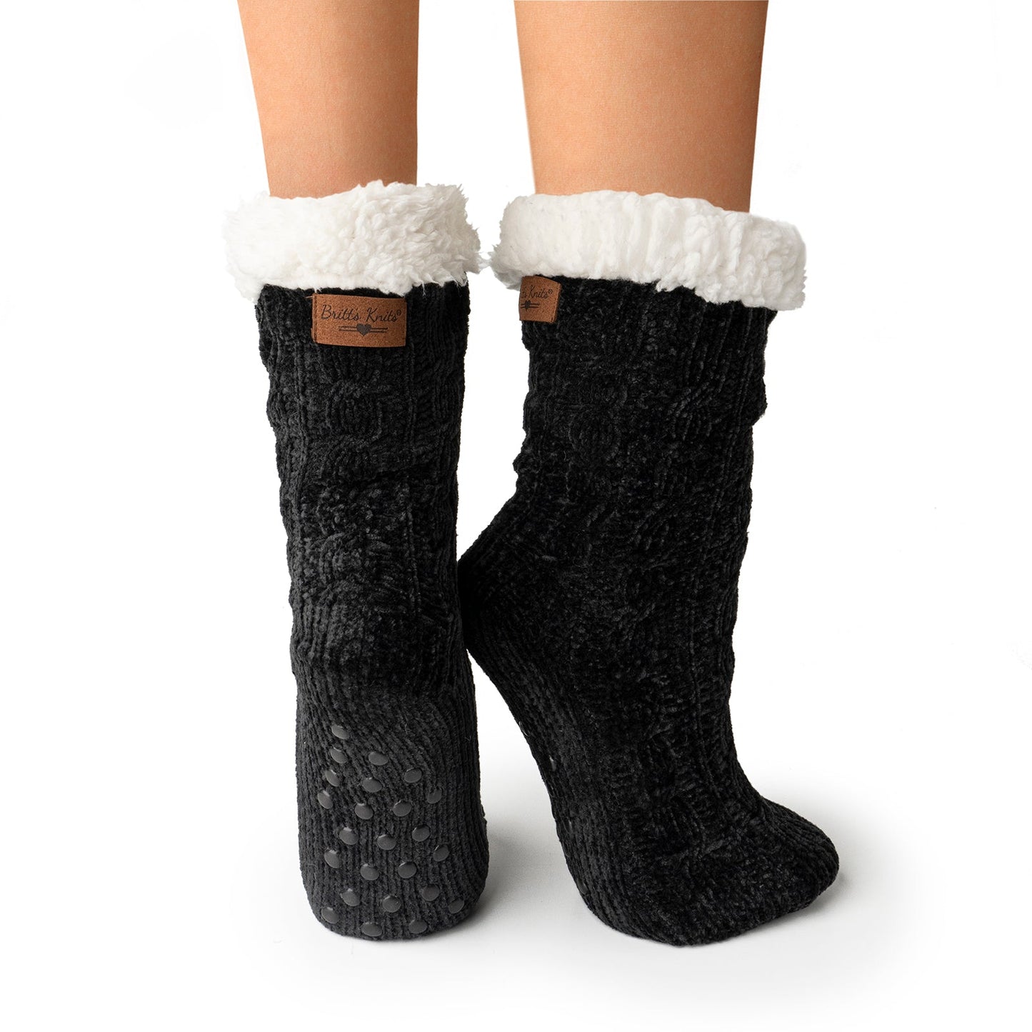 Luxurious Chenille Boot Socks - Squash Cancer