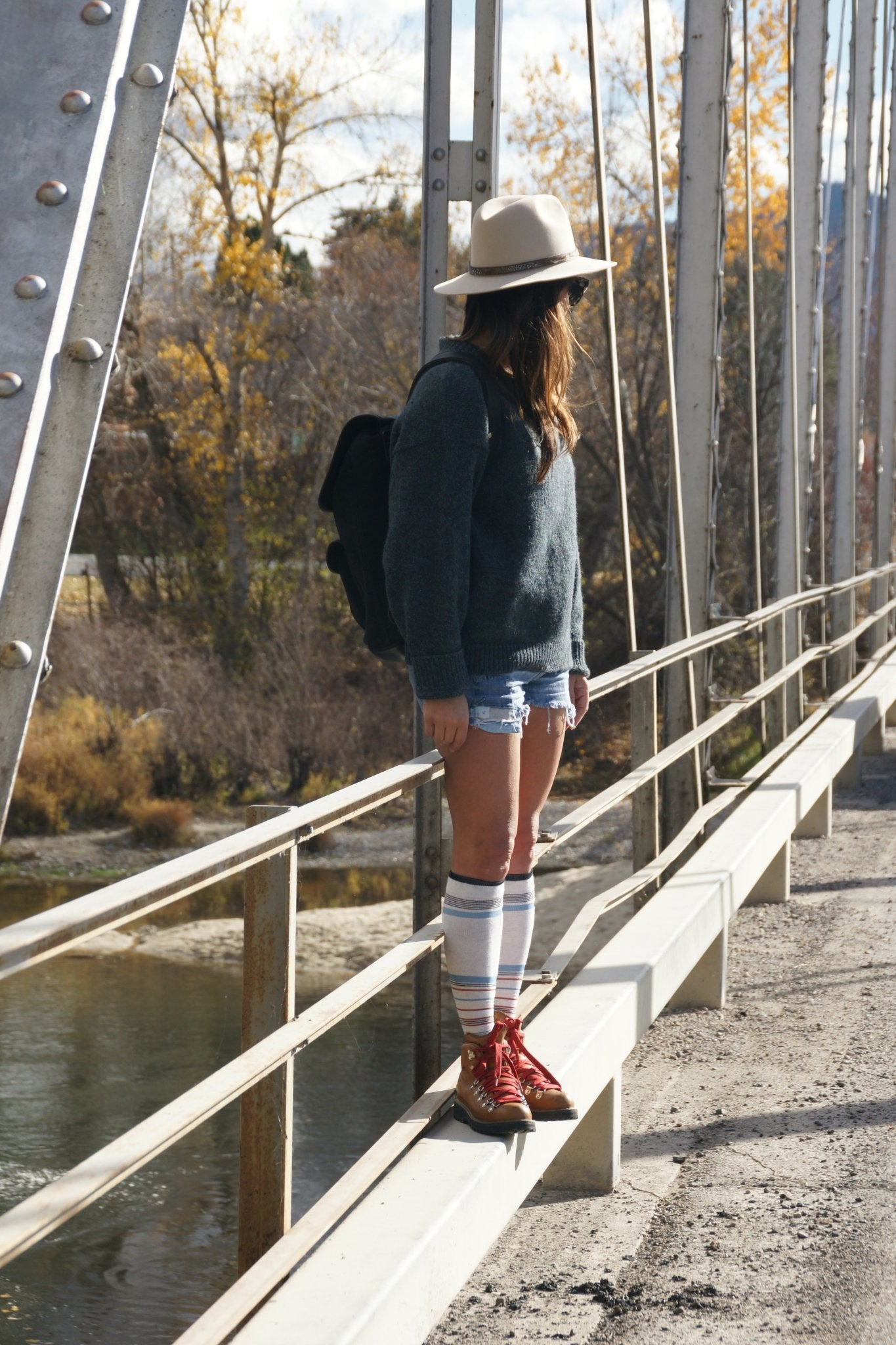 Multi Striped Cotton Compression Socks - Squash Cancer