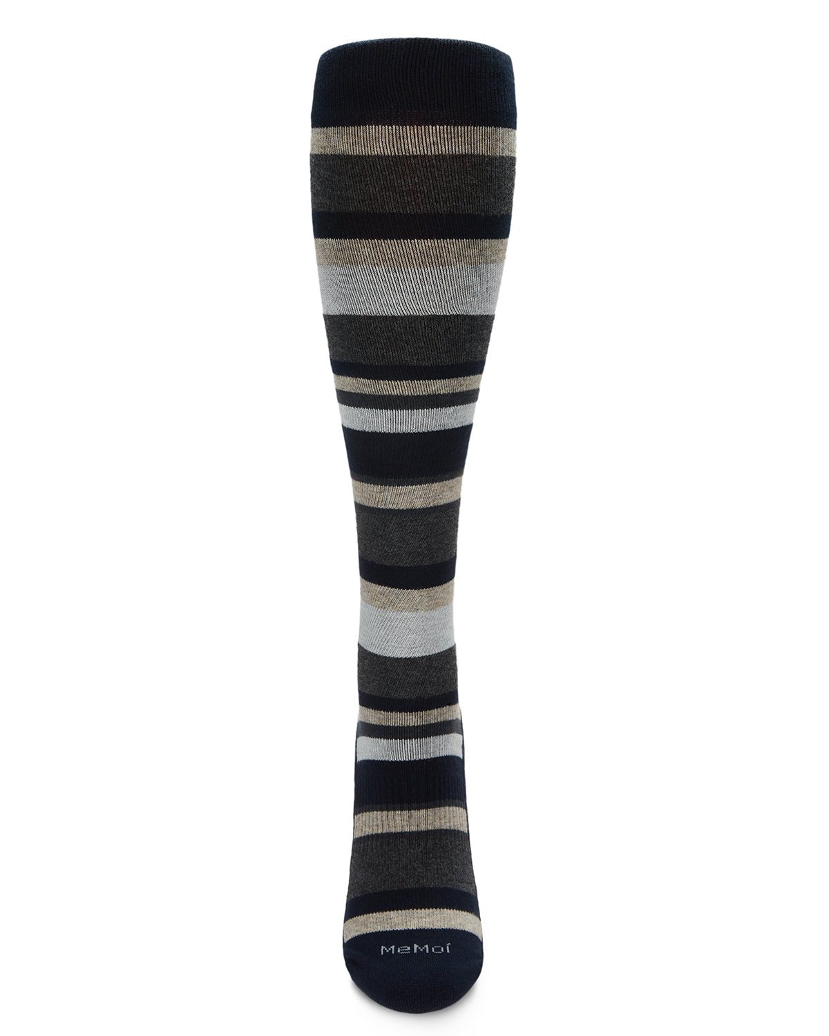 Multi Striped Cotton Compression Socks - Squash Cancer