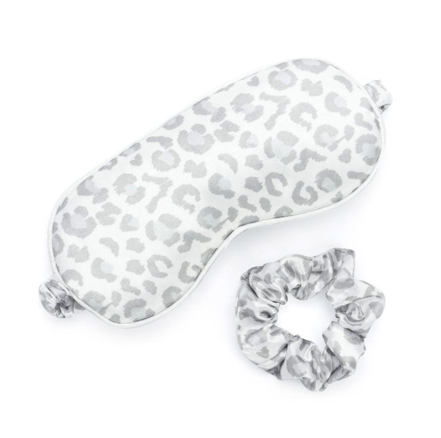 Silky Satin Eye Mask & Scrunchie Set - Squash Cancer