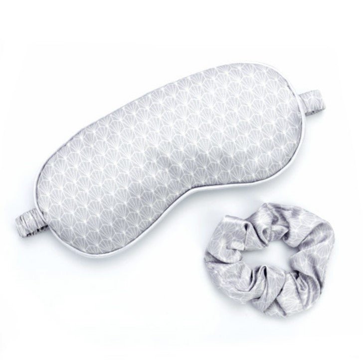 Silky Satin Eye Mask & Scrunchie Set - Squash Cancer