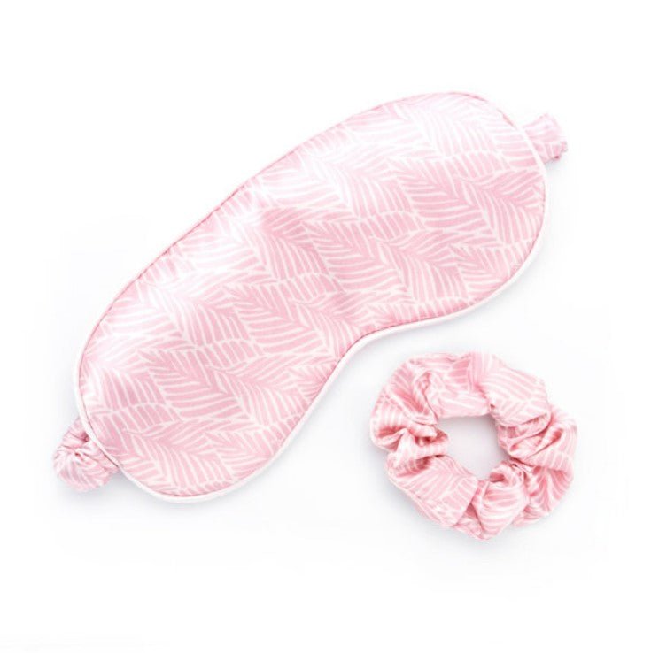 Silky Satin Eye Mask & Scrunchie Set - Squash Cancer