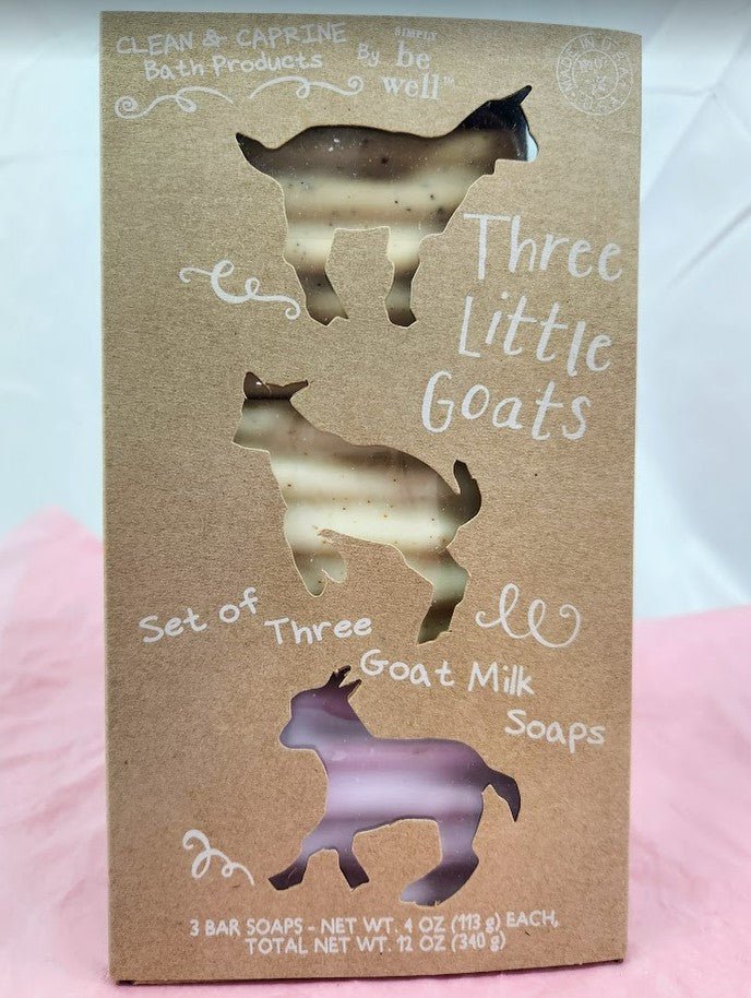Three Little Goats- Almond, Honey & Apricot, Lavender Soap Set - Squash Cancer