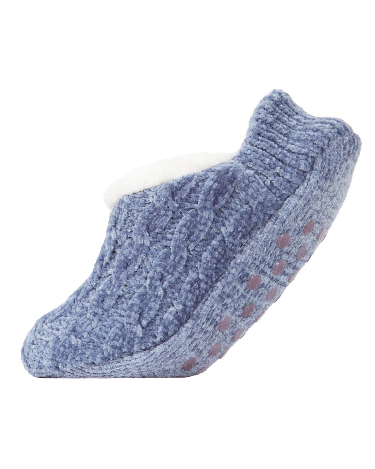 Classic Cable Knit Chenille Slipper - Squash Cancer