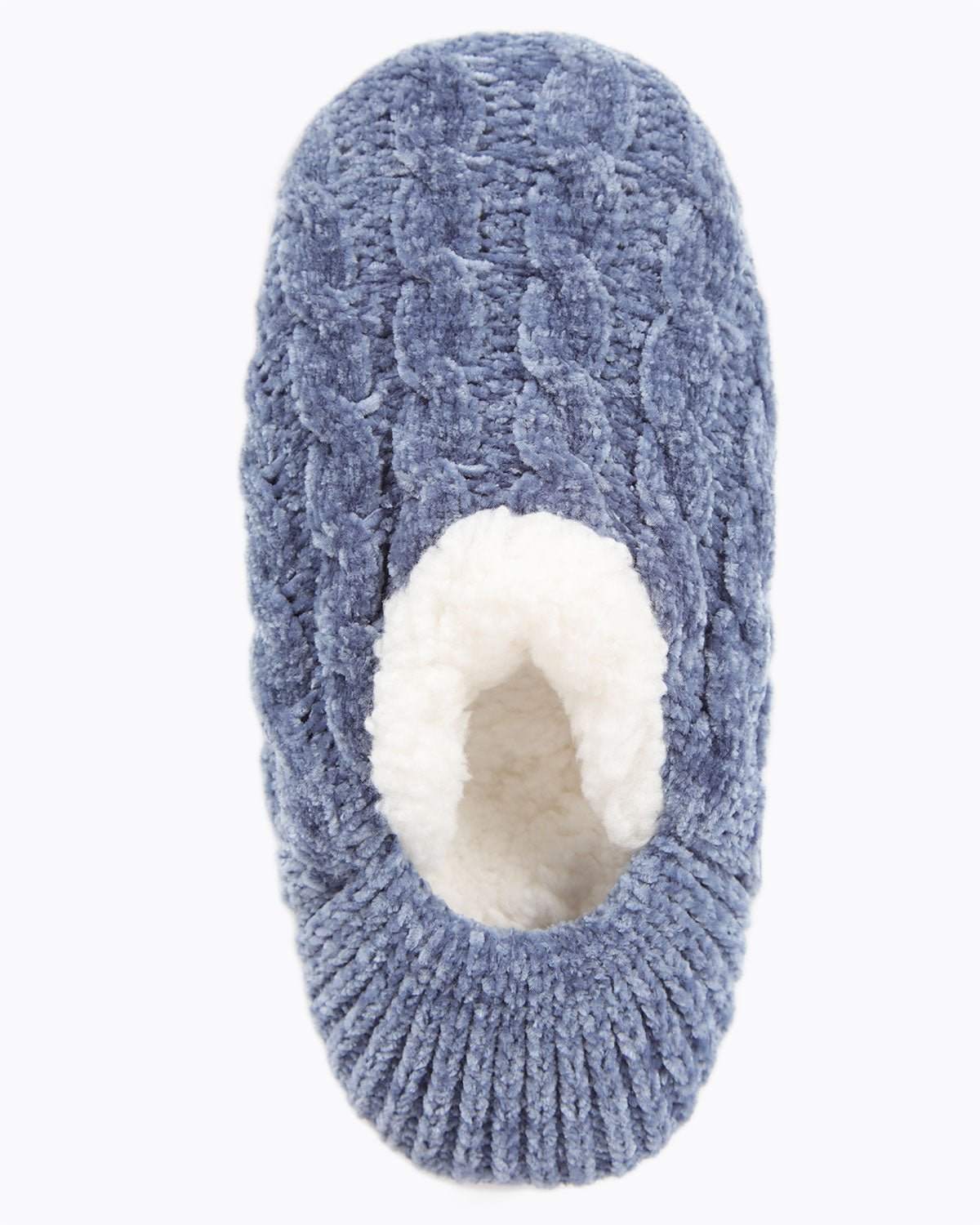 Classic Cable Knit Chenille Slipper - Squash Cancer