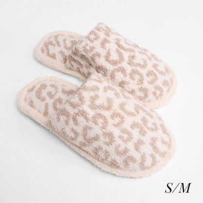 Comfy Luxe Animal Print Slide On Slippers - Squash Cancer