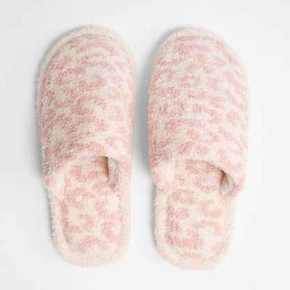 Comfy Luxe Animal Print Slide On Slippers - Squash Cancer