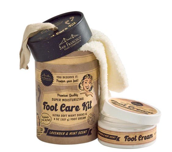 Foot Care Kit- Retro - Lavender & Mint - Squash Cancer