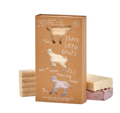 Three Little Goats- Almond, Honey & Apricot, Lavender Soap Set - Squash Cancer